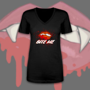 BITE ME - WOMEN'S VNECK